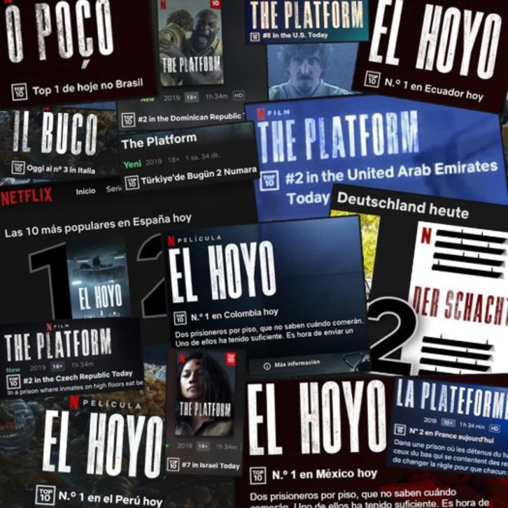 'El hoyo' -'The Platform'- lidera el Top 10 del catálogo Netflix en diferentes rincones del planeta. (NETFLIX)