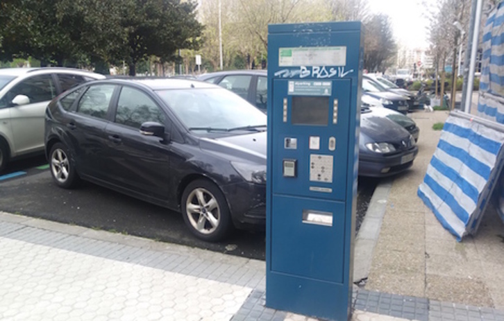  Máquina de la OTA en el barrio donostiarra de Amara. 