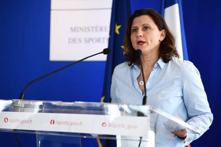 La ministra francesa de deportes, Roxana Maracineanu. (Martin BUREAU/AFP)