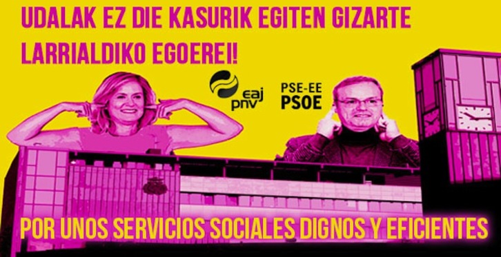 Campaña de Berri-Otxoak «por unos servicios sociales dignos y eficientes». (Berri-Otxoak)