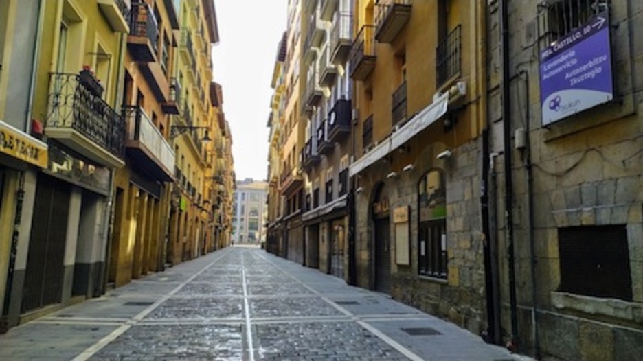 La Estafeta también presenta un ambiente frío. (Iñaki VIGOR)