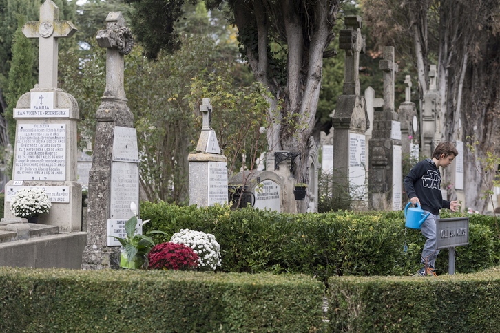 Imagen de archivo del cementerio de Gasteiz. (Juanan RUIZ / FOKU)