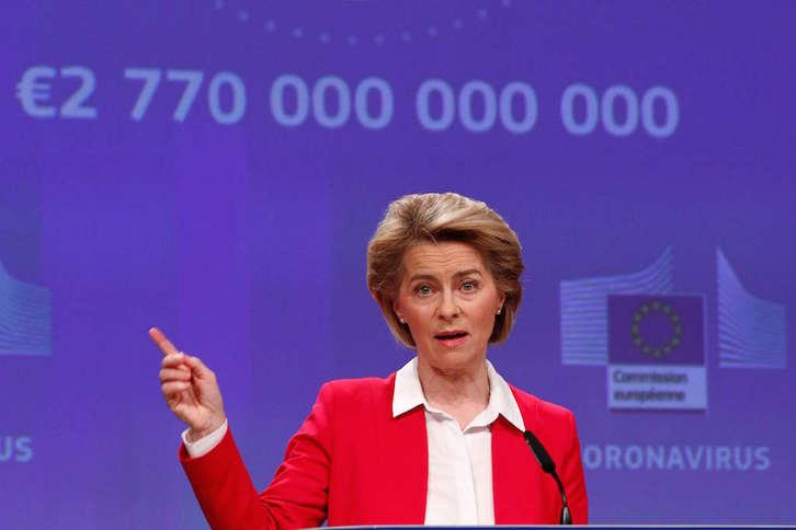 Ursula von der Leyen ha presentado la propuesta legislativa de la Comisión Europea. (François LENOIR/AFP)