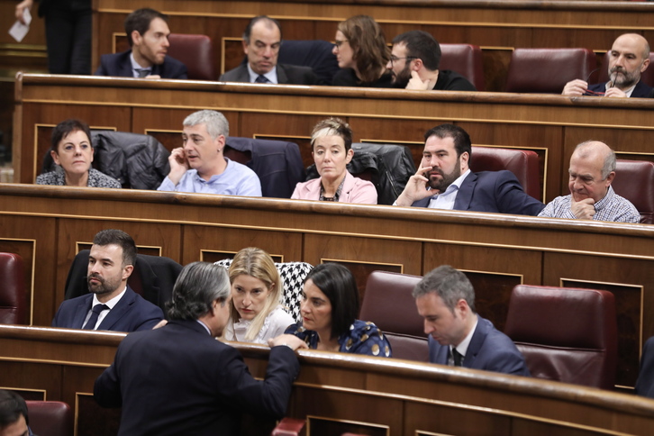 Imagen del grupo de EH Bildu en el Congreso español. (J. DANAE/FOKU)