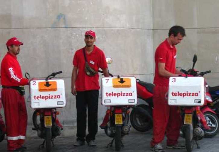 Repartidores de Telepizza. (CCOO SERVICIOS)