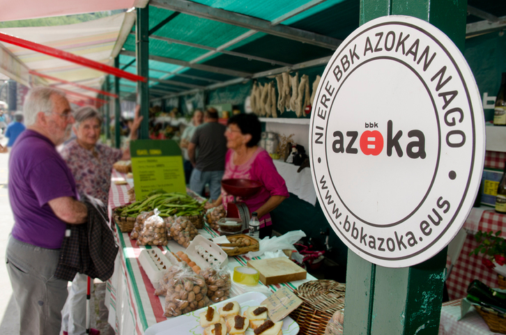 BBK Azoka busca apoyar a los baserritarras de Bizkaia.