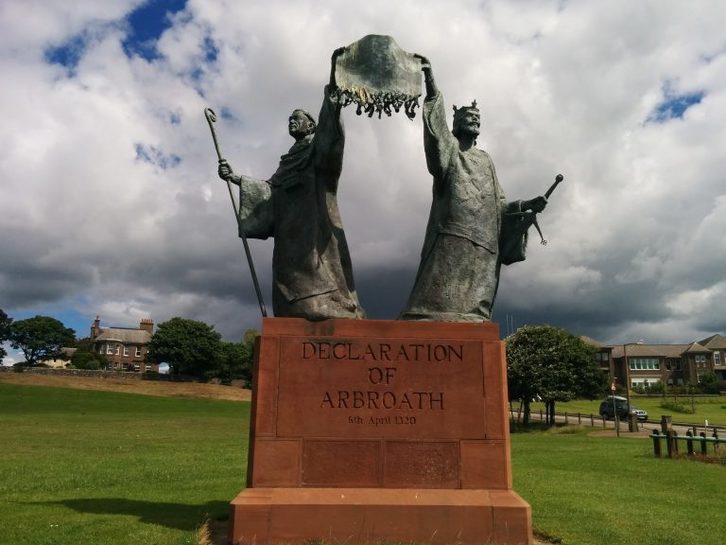 El monumento de la Declaración en Arbroath. (Soctland Government)