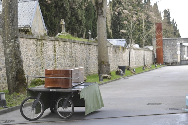 Imagen de un cementerio durante el estado de alarma. (idoia Zabaleta/FOKU)