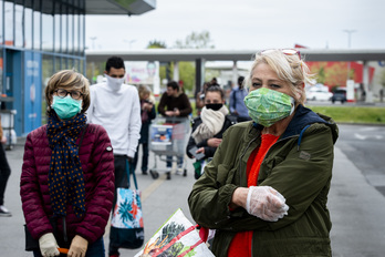 Las mascarillas están recomendadas también para los niños en su salida desde este domingo. (Endika PORTILLO/FOKU) 
