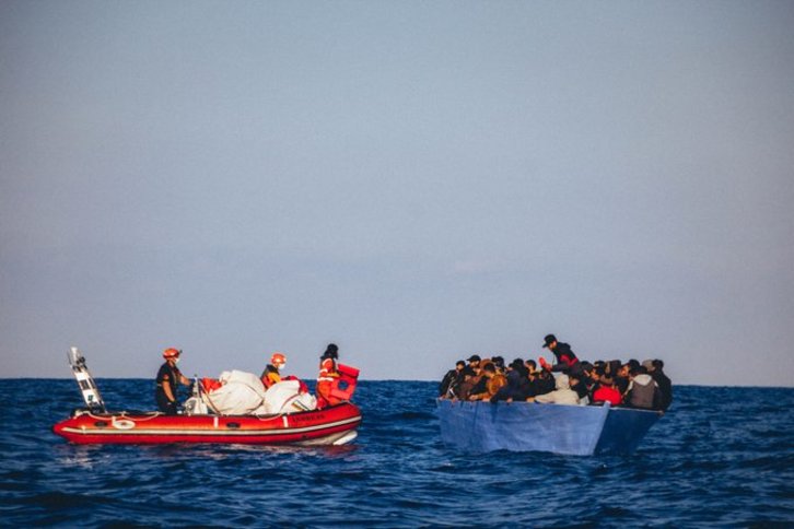 La embarcación Alan Kurdi ha rescatado a 150 personas en las últimas horas. (@SeaEye)
