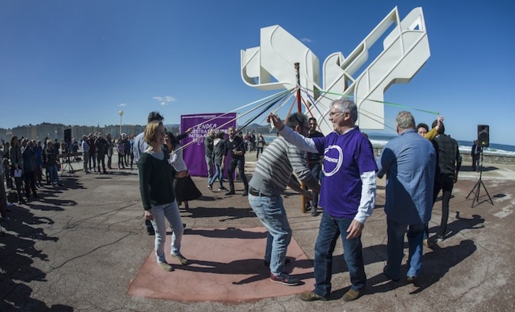  Acto de Podemos Euskadi en un Aberri Eguna anterior. (Jon URBE / FOKU)