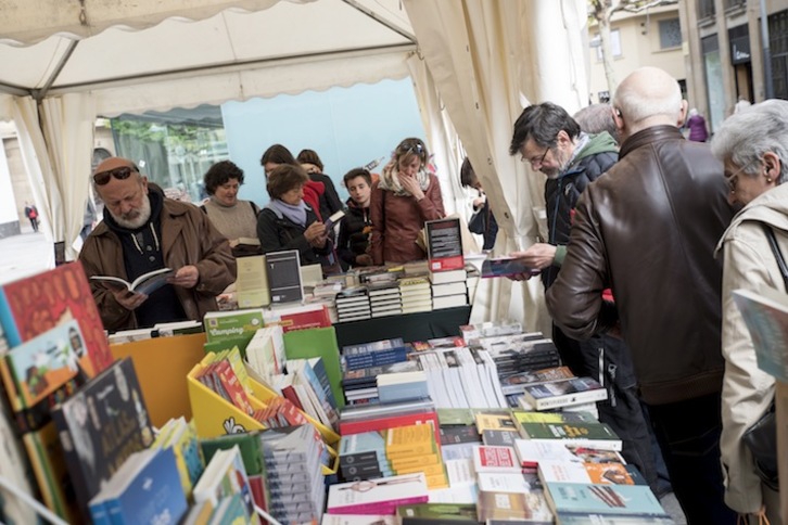 Liburu azoka sarean, Donostia Kulturaren eskutik. (Iñigo URIZ/FOKU)