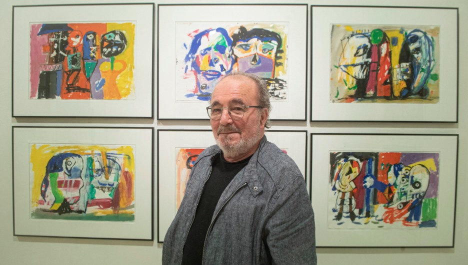 Zumeta expuso varias veces en la galería Ekain Artelanak de Donostia. Aquí en 2019. (Jon URBE / FOKU)