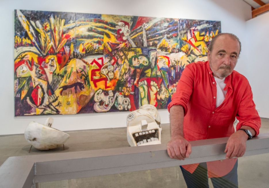 Muestra en la Plaza del Mercado de Zarautz en 2015. (Gorka RUBIO / FOKU)