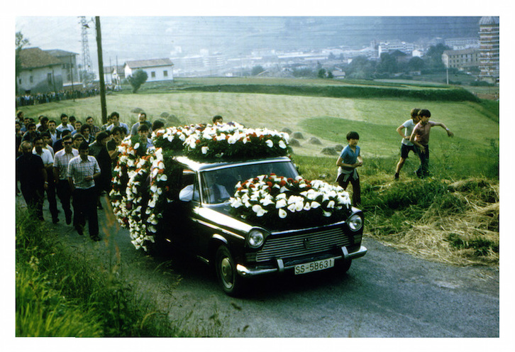 Funerales por «Txirrita», en 1976.