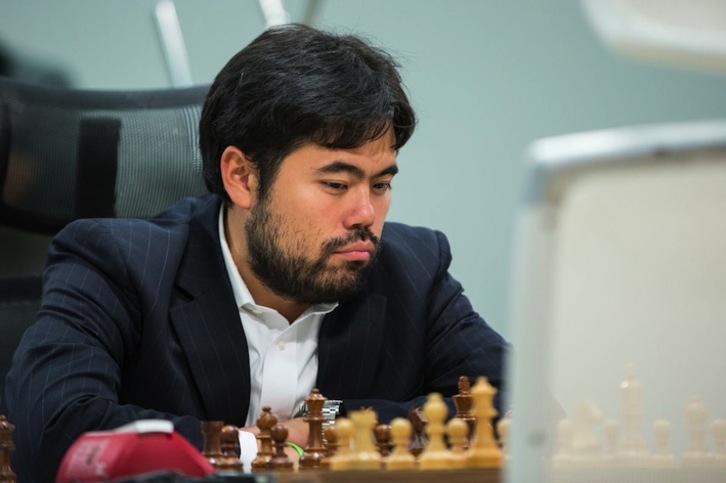 Hikaru Nakamura, durante una partida presencial (CHESS.COM)