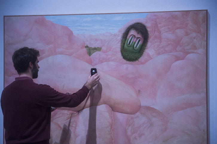 La exposición sobre la obra de Vicente Ameztoy aguarda en el Bellas Artes. (Luis JAUREGIALTZO I FOKU)