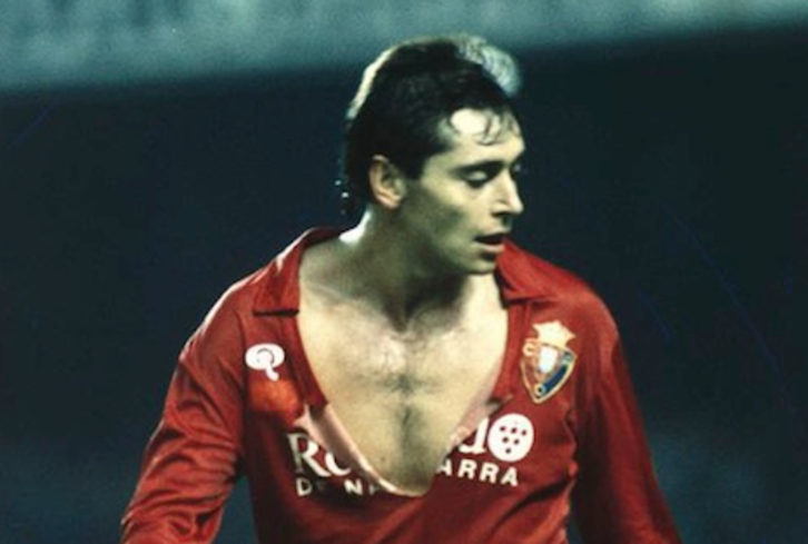 Michael Robinson, en su época de jugador de Osasuna.