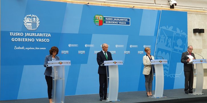 Rueda de prensa tras el consejo de Gobierno de Lakua. (@jerkoreka)