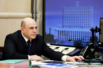 El primer ministro ruso, Mikhail Mishustin, está infectado por el Covid-19. (Dmitry ASTAKHOV/FOKU)