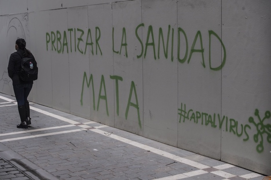 Iruñeako pintaketa bat. (Jagoba MANTEROLA/FOKU) Iruñeako pintaketa bat. (Jagoba MANTEROLA/FOKU)