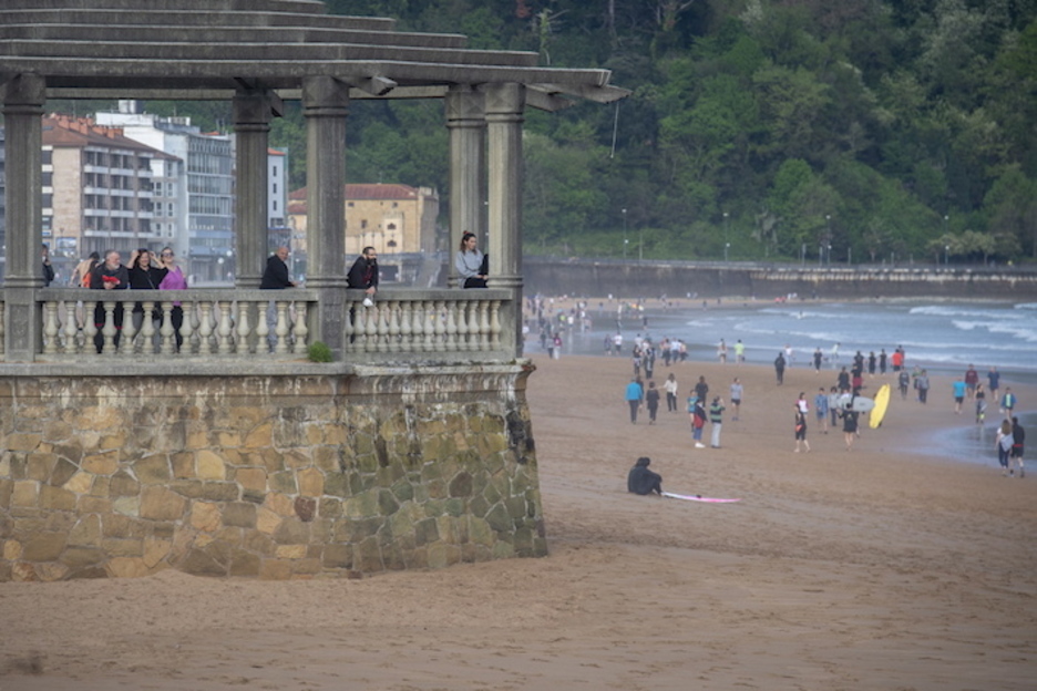 Playa de Zarautz. (Gorka RUBIO/FOKU)