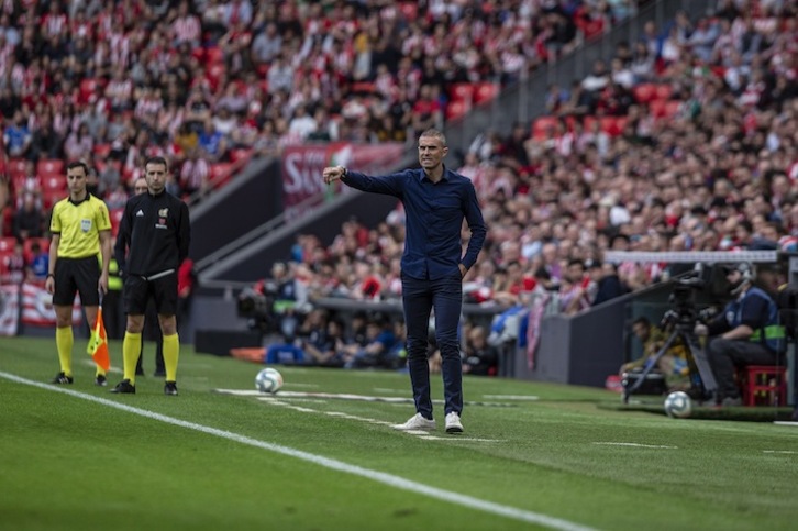 Gaizka Garitano ha convocado a 29 futbolistas (Aritz LOIOLA / FOKU)