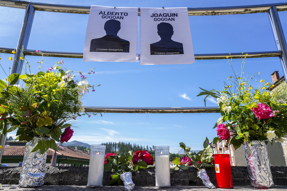 Ofrenda floral en Mallabia.