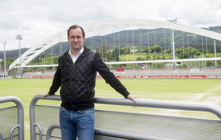 Joseba Etxeberria, entrenador del Bilbao Athletic. (Luis JAUREGIALTZO/FOKU)