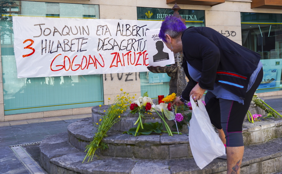 «Joaquin eta Alberto 3 hilabete desagertuta. Gogoan zaituztegu»