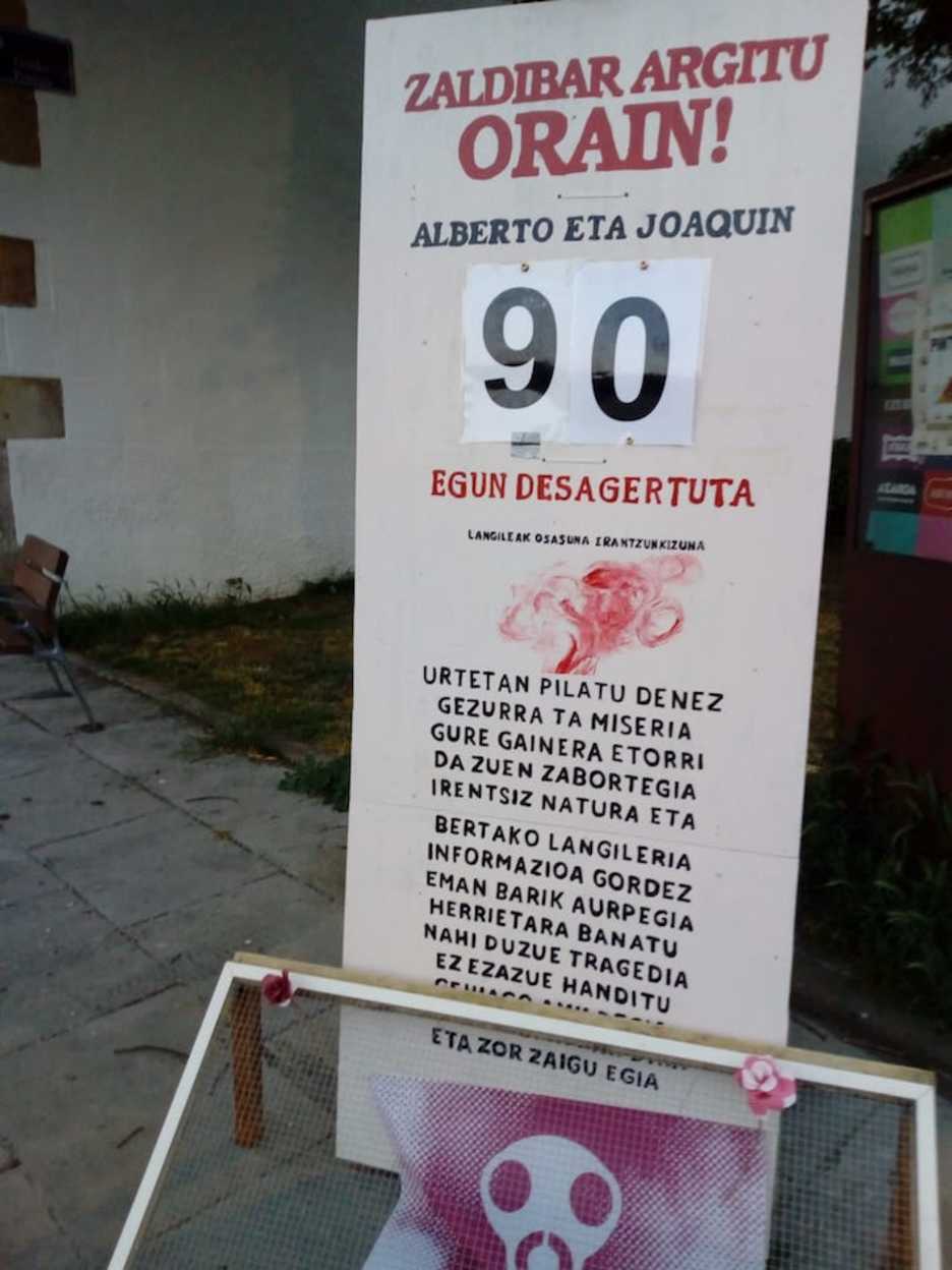 Ofrenda en Markina-Xemein. (@ZaldibarArgitu)