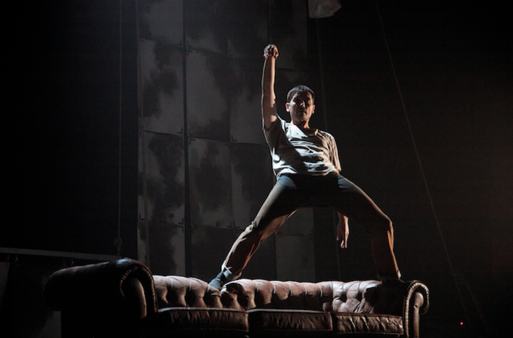 Ensayo del espectáculo de danza ‘Gauekoak’, de Kukai, nominada a los premios. (Maialen ANDRES I FOKU)