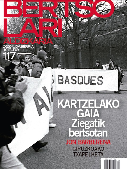 ‘Bersolari’ aldizkariaren 2020ko udaberriko alearen azala. (NAIZ)