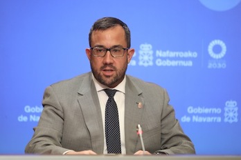 El vicepresidente Remírez ha alcanzado el acuerdo de retorno para el personal de la Administración navarra con LAB, CCOO y UGT. (GOBIERNO DE NAFARROA)