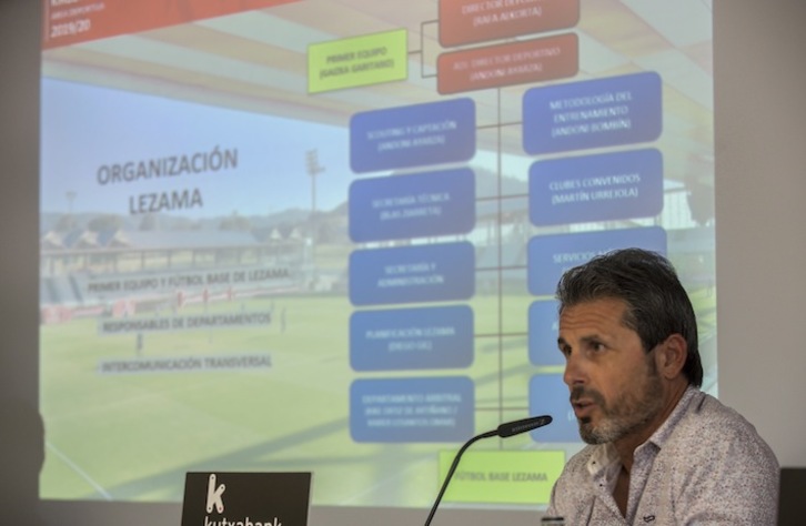 Rafa Alkorta, en una comparecencia sobre Lezama (Marisol RAMÍREZ / FOKU)