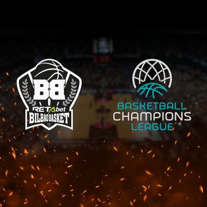 Símbolos de Bilbao Basket y la Champions. (NAIZ)