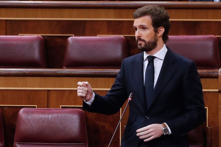 Pablo Casado, presidente del PP. (Andrés BALLESTEROS/AFP) 