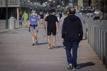 El estudio ha evaluado los efectos psicológicos y cambios de hábitos de la población durante el confinamiento. (Gorka RUBIO/FOKU)
