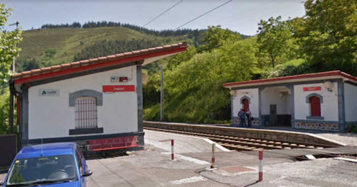 Estación de Renfe en la localidad guipuzcoana de Legazpi. 