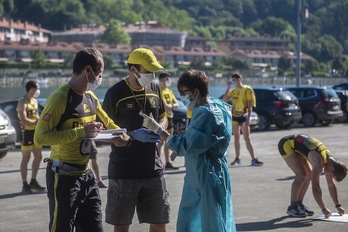 Orio ha hecho hoy los primeros test serológicos (Gorka RUBIO / FOKU)