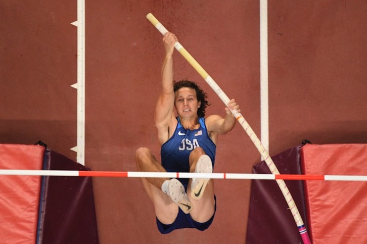 Walsh, en un salto del pasado Mundial (Antonin THUILLIER / AFP)