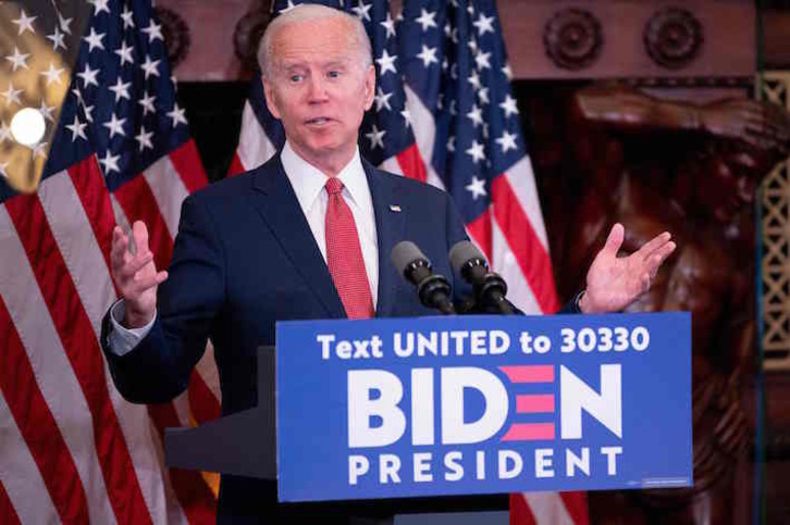 Joe Biden, exvicepresidente y aspirante demócrata a la Casa Blanca. (Jim WATSON/AFP)
