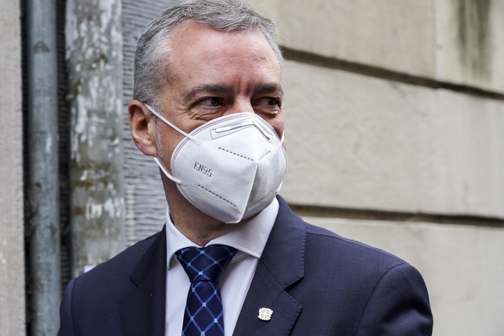 Iñigo Urkullu, en una comparecencia anterior. (Marisol RAMIREZ | FOKU)