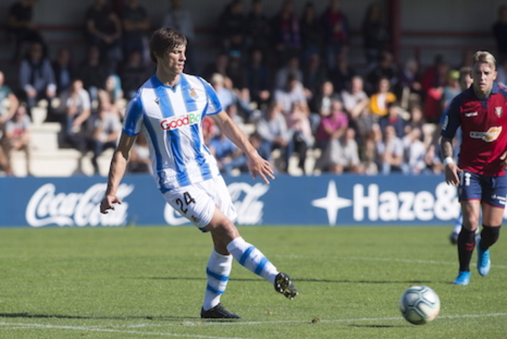 Le Normand se ha convertido en un fijo en el eje de la zaga txuri urdin. (Iñigo URIZ/FOKU)