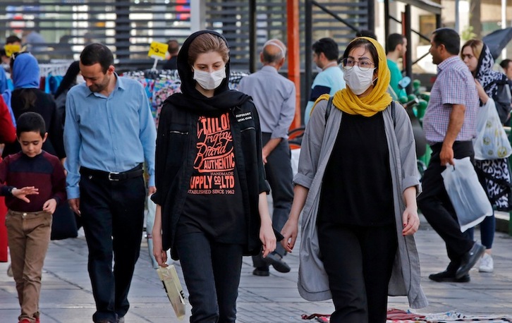 Imagen tomada este mismo jueves en una calle de Teherán. (AFP)