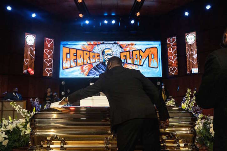 Funeral en recuerdo de George Floyd. (Stephen MATUREN / AFP) 