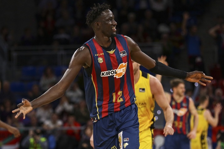 Ilimane Diop se presenta particularmente motivado por la Fase Final de la Liga ACB, empezando por el derbi ante Bilbao Basket. (Endika PORTILLO / FOKU)