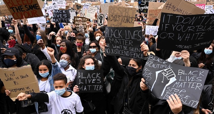 La manifestación realizada este sábado en Munich. (Christof STACHE | AFP)