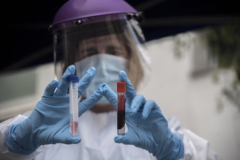 Los test por PCR han detectado ocho nuevos casos de coronavirus en la CAV. (Gorka RUBIO/FOKU)