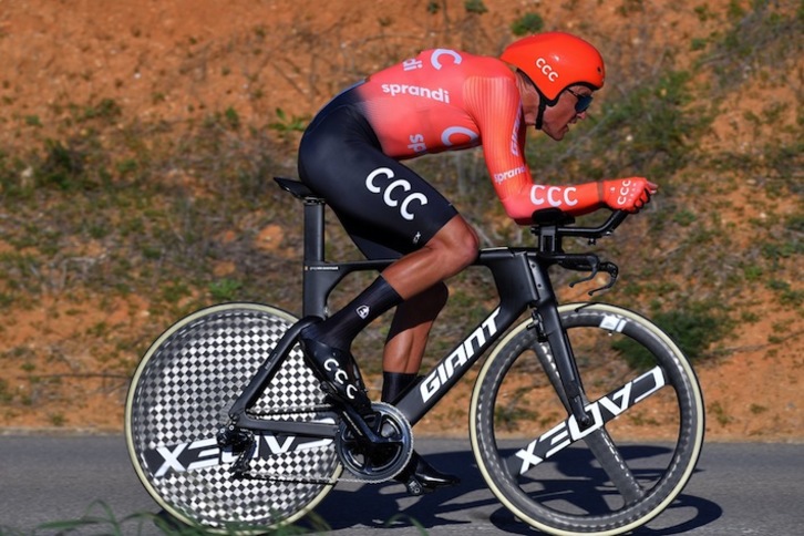 Greg Van Avermaet, con el maillot del CCC. (CCC TEAM)